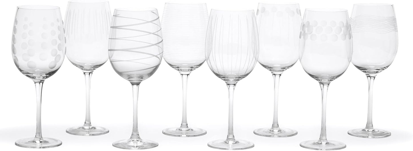 Cheers White Wine Glasses, 16-Ounce, Set of 8