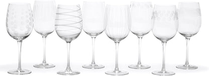 Cheers White Wine Glasses, 16-Ounce, Set of 8